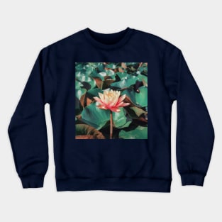 pink lotus Crewneck Sweatshirt